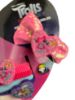 Picture of 6 piece TROLLS Hair bow set 2 glitter bows with charms 4 x bobbles trolls gift