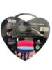 Picture of 6 piece TROLLS Hair bow set 2 glitter bows with charms 4 x bobbles trolls gift