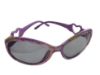 Picture of Girls sunglasses Purple with Flowers design  and heart arms