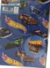 Picture of Hot Wheels Racing Cars Logo Wrapping Paper 2 Sheets 2 Tags hot wheels gift wrap