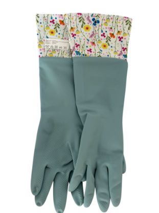 Picture of In bloom Floral Cleaning gloves Washing up gloves Spring cleaning gloves