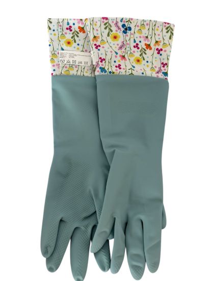 Picture of In bloom Floral Cleaning gloves Washing up gloves Spring cleaning gloves