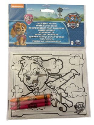 Picture of Paw Patrol Colouring Puzzle with 3 crayons NEW Skye Design