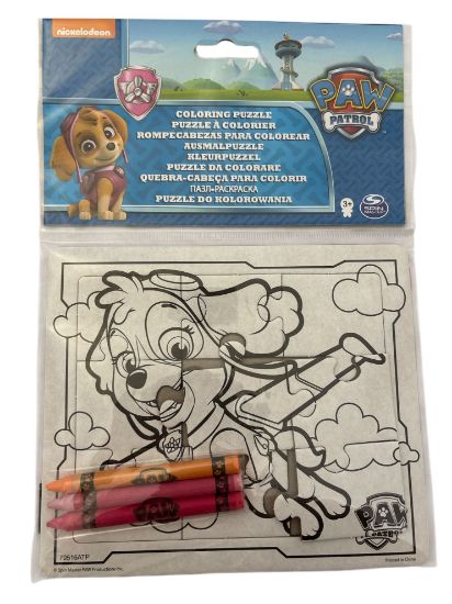 Picture of Paw Patrol Colouring Puzzle with 3 crayons NEW Skye Design