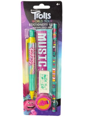 Picture of Disney Trolls Stationery Set 5 pieces Boxed Gift TROLL STATIONERY NEW