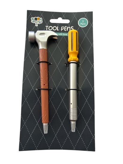 Picture of 2 x Father's Day Tool Pens   fathers day gift spanner and screwdriver shaped pens