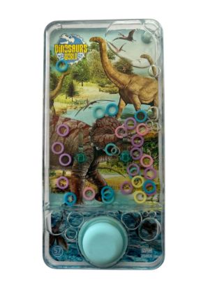 Picture of Dinosaur Water Hoop Game Handheld Travel 13.5cm blue buttons