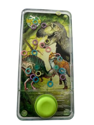 Picture of Dinosaur Water Hoop Game Handheld Travel 13.5cm green button NEW