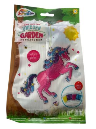 Picture of Grafix Unicorn Suncatcher Childrens Make & Paint Your Own Garden Hanging Craft Kit