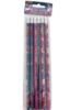 Picture of 6 x Unicorn Pencils  party Bag Fillers NEW UNICORN PENCILS with eraser tips