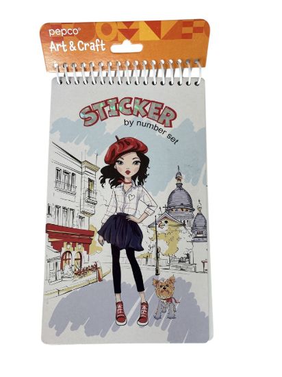 Picture of stick by number set fashion designer stickers by number NEW