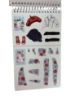 Picture of stick by number set fashion designer stickers by number NEW