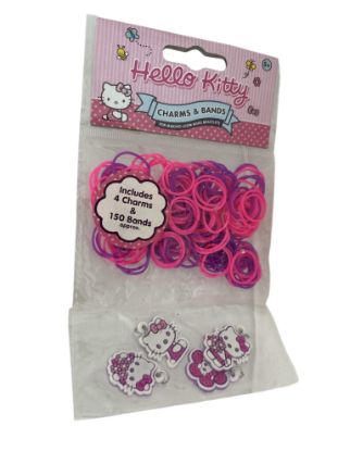 Picture of 150 x Sanrio Hello Kitty Loom Bands & 4 Charms NEW