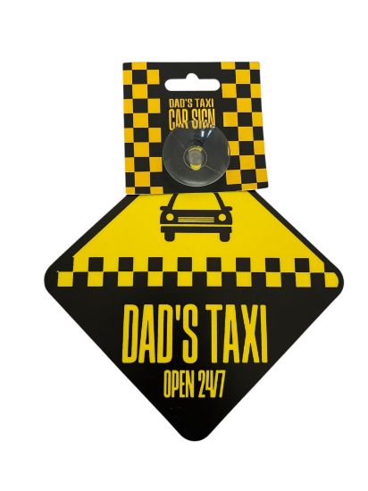Picture of fathers day gift dad's taxi car sign NEW