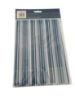 Picture of stripy blue Fathers day gift wrap set with 2 sheets 2 silver Tags NEW