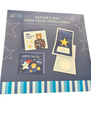 Picture of make Your Own fathers day Card - 2 pack NEW with stickers and origami new