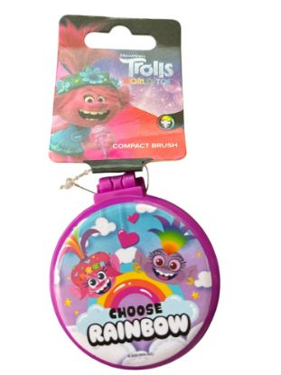 Picture of Disney Trolls compact mirror & Hair Brush Trolls pocket hair brush mirror