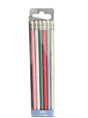 Picture of 6 x quote pencils believe in yourself, you are magic etc NEW