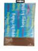 Picture of Blue Happy Birthday Text Gift Wrap 2 Sheets 2 Tags