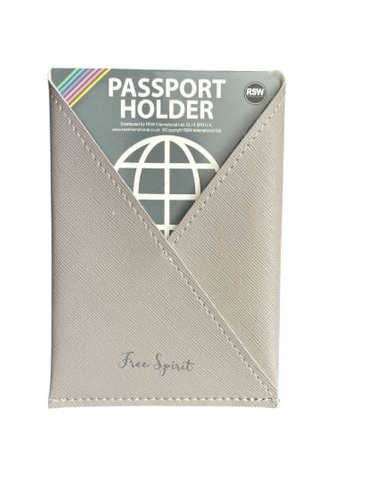 Picture of Envelope Style Grey Passport holder NEW Free spirit