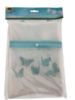 Picture of blue Peg Bag Shoulder Strap Laundry Butterfly Print 27.5 x 21cm Mesh