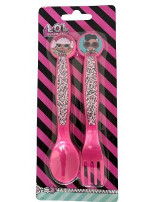 Picture of LOL Surprise Cutlery set Spoon Fork Girls Gift Set Boxed