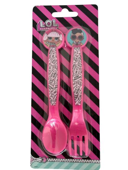Picture of LOL Surprise Cutlery set Spoon Fork Girls Gift Set Boxed