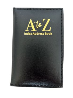 Picture of Black Pocket Exec Padded Address Book pocket address book new