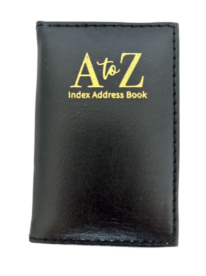Picture of Black Pocket Exec Padded Address Book pocket address book new