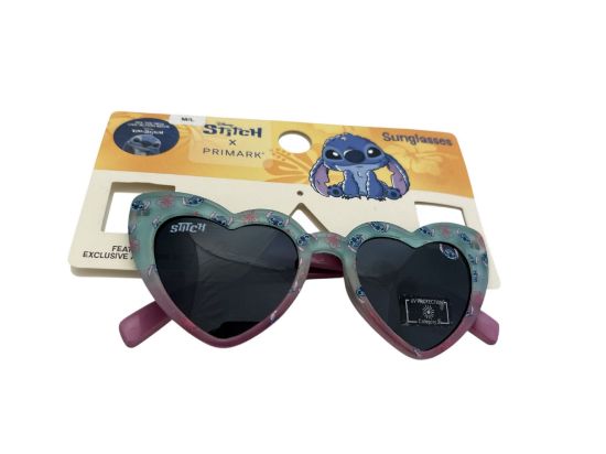 Picture of Disney Lilo & Stitch Sunglasses heart shaped UV protection NEW blue / pink M/L