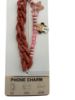 Picture of DISNEY MINNIE MOUSE PHONE CHARM NEW pink cord beaded with minnie mouse charm