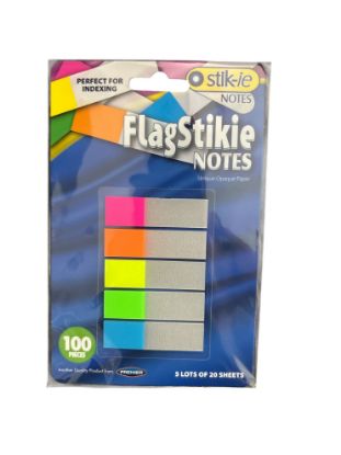 Picture of Stik-Ie Set of 100 Flag Page Makers Sheets Sticky Notes NEW