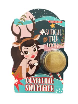 Picture of Sleigh the Look Cosmetic Shimmer gold cosmetic shimmer Make Up Glitter Face Body christmas shimmer make up