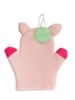 Picture of Pig bath Mitt Glove pink pig Bath Mitt Flannel pig wash mitt wash cloth NEW