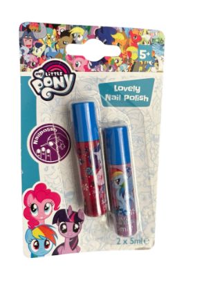 Picture of 2 x my little pony nail polish 2 x 5ml - Pink & Lilac new
