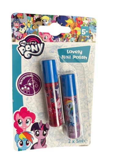 Picture of 2 x my little pony nail polish 2 x 5ml - Pink & Lilac new
