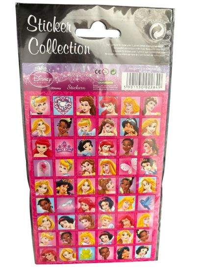 Picture of 54 x Disney Princesses stickers – Mini Square Stickers NEW disney princess stickers