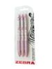 Picture of 3 x Zebra Z-Grip Smooth Ballpoint Pens Rose Blush Boxed