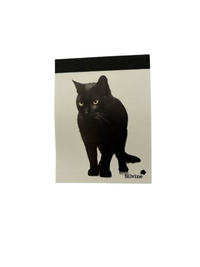 Picture of Silvine mini Black Cat  Notepad NEW