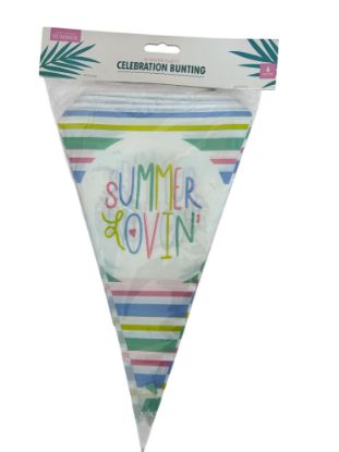 Picture of Summer Party Bunting "summer lovin" design NEW 6 metres length