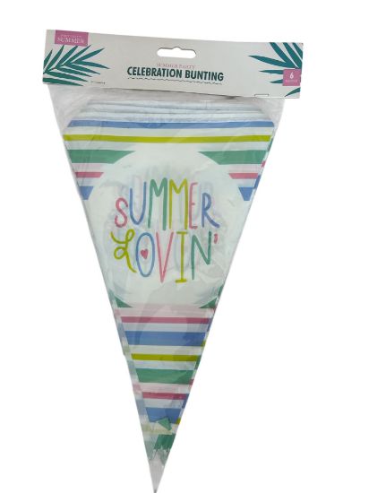 Picture of Summer Party Bunting "summer lovin" design NEW 6 metres length