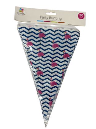 Picture of Summer Party Bunting pink flamingo design NEW 6 metres length
