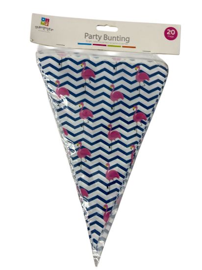 Picture of Summer Party Bunting pink flamingo design NEW 6 metres length
