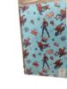 Picture of MARVEL spiderman GIFT WRAP 2 x sheets + 2 TAGS Spiderman gift wrap pale blue
