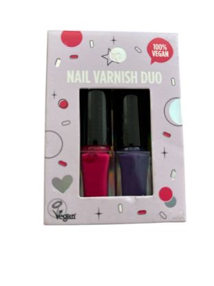 Picture of 2 Nail varnish Duo Gift Set hot pink and purple gift for her