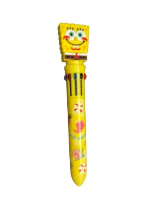 Picture of Spongebob Squarepants Pen 10 colour pen Spongebob Novelty Pen
