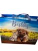 Picture of Cute Besties Tote bag puppy & kitten Tote Shopping Bag Large Summer design NEW