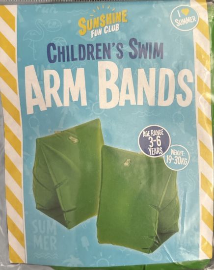 Picture of Child Swimming Arm Bands - Green Armbands  age 3-6 years