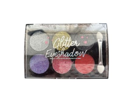 Picture of 6 Colours Glitter Eyeshadow Eye Shadow Pallete NEW with brush