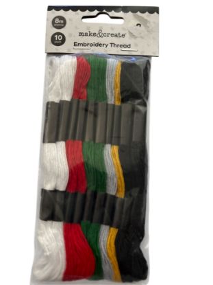 Picture of 10 x skeins Embroidery Thread assorted colours NEW
